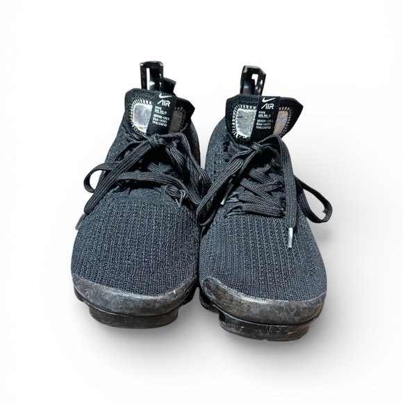 Nike Flyknit Vapormax Sneakers Size 9.5 Black Sneakers - Picture 8 of 13